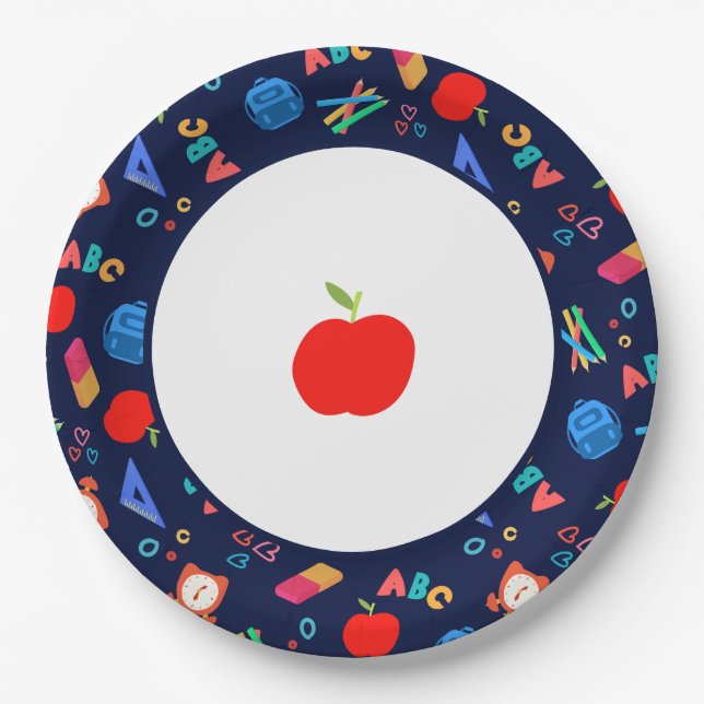 ASSIETTES EN CARTON ABC (Devant)