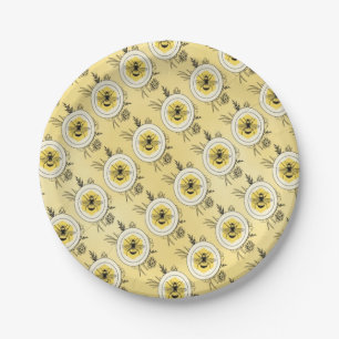 Assiettes En Carton Abeille