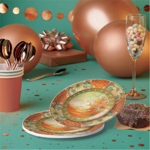 Assiettes En Carton Accents HiEnd Western Plate de papier de mélamine