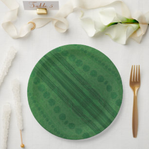 Assiettes En Carton Acceptation   Motif de Boho écologique