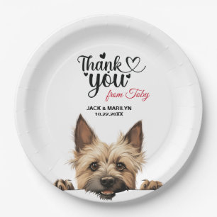 Assiettes En Carton Accueil De Mariage De Cairn Terrier