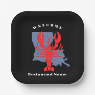 Assiettes En Carton Accueil moderne écrevisse rouge Louisiane nom pers