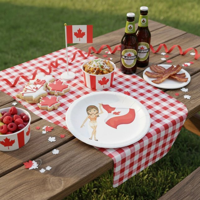 Assiettes En Carton Accueil Pour Les Plaques Papier Du Canada (Créateur téléchargé)