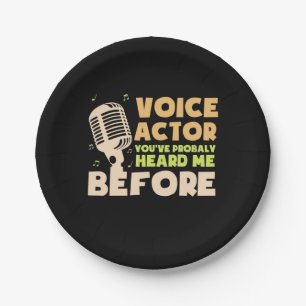 Assiettes En Carton Acteur vocal