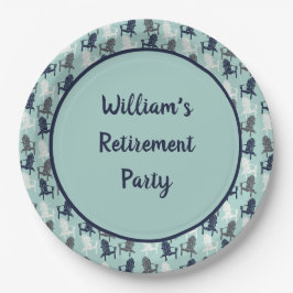 Assiettes En Carton Adirondack Chairs Custom Message Aqua Blue