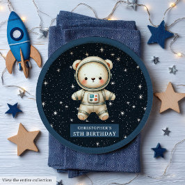 Assiettes En Carton Adorable Teddy Bear Astronaut Plaques papier sur m