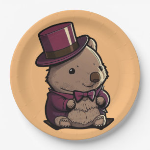 Assiettes En Carton Adorable Wombat