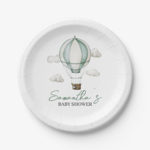 Assiettes En Carton Adventure Await Plaque papier Baby shower