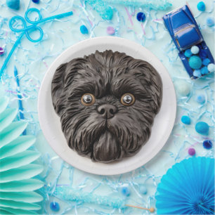 Assiettes En Carton Affenpinscher Inspiré 3D