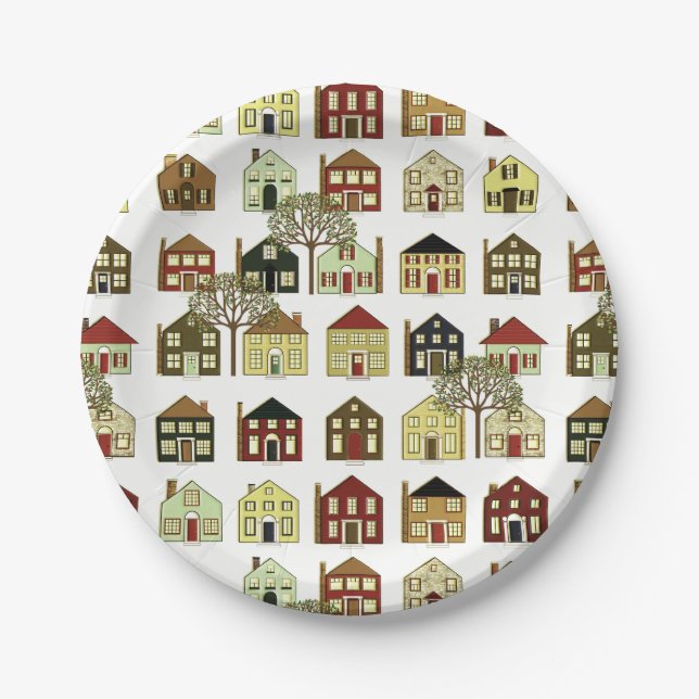 Assiettes En Carton Agent immobilier (Devant)