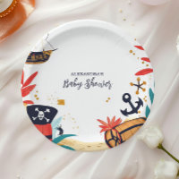 Ahoy C'est un garçon Bateau Pirate Baby shower nau