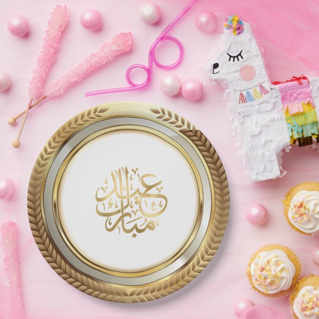 Assiettes En Carton Aïd or (Fête)