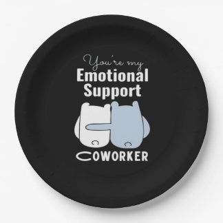 Assiettes En Carton Aide émotionnelle Coworker Drôle Citation