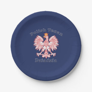 Assiettes En Carton Aigle texan polonais Dziadzia