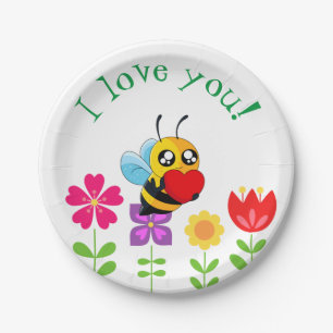 Assiettes En Carton Aimer Bee