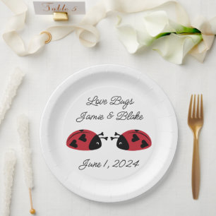 Assiettes En Carton Aimer les bogues, Personnaliser