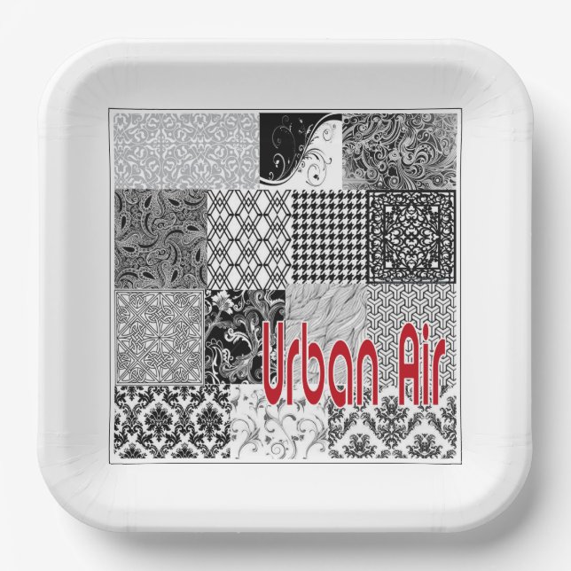 Assiettes En Carton Air urbain (Recto)