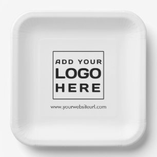 Assiettes En Carton Ajouter Logo Entreprise Site Entreprise Moderne