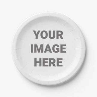 Assiettes En Carton Ajouter Votre Conception Photo Votre Propre Fête