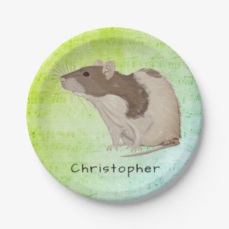 Assiettes En Carton Ajoutez votre conception nommée de rat