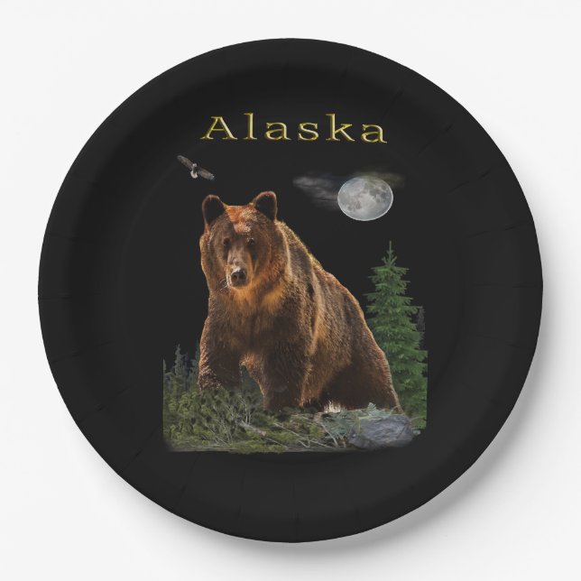 Assiettes En Carton Alaska (Devant)