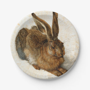Assiettes En Carton ALBRECHT DÜRER - jeune lièvre 1502
