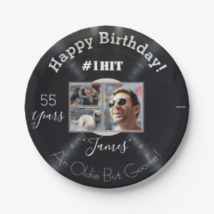 Assiettes En Carton Album de musique Thème Plaque d'anniversaire - HAM