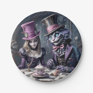 Assiettes En Carton Alice au pays des merveilles