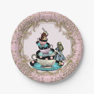 Assiettes En Carton Alice au Pays des merveilles Tea Party