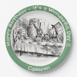 Assiettes En Carton Alice au Pays des merveilles - Tea Party de Mad Ha