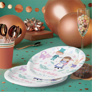 Assiettes En Carton Alice en hiver Anniversaire des merveilles