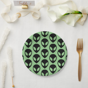 Assiettes En Carton Alien spatial