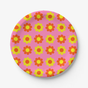 Assiettes En Carton Alimentation en fleurs