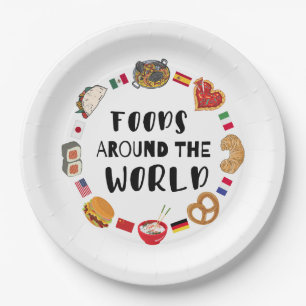 Assiettes En Carton Aliments dans le monde