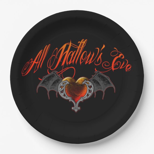 Assiettes En Carton All Hallow's Eve (Devant)