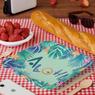 Assiettes En Carton Aloha Plaque de papier de voeux