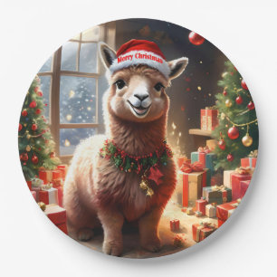 Assiettes En Carton "Alpaca les présents : un conte de Noël"