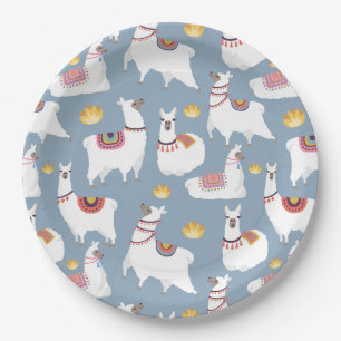Assiettes En Carton Alpaca/Llama