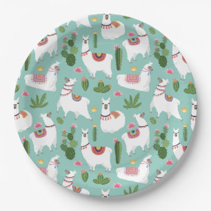 Assiettes En Carton Alpaca/Llama