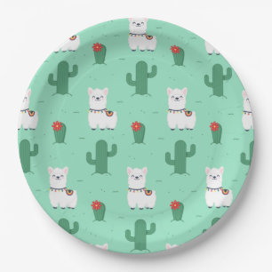 Assiettes En Carton Alpaca/Llama
