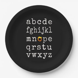 Assiettes En Carton Alphabet anti-Trump - Nope V