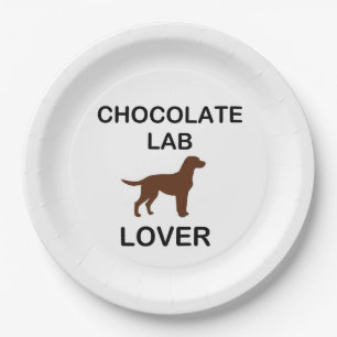 Assiettes En Carton Amant de laboratoire en chocolat LR