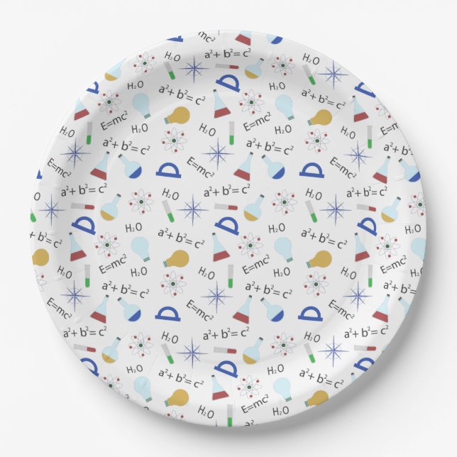 Assiettes En Carton Amateur de science (Devant)