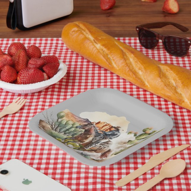 Assiettes En Carton Amateurs de cowboys occidentaux cool (Pique-nique)