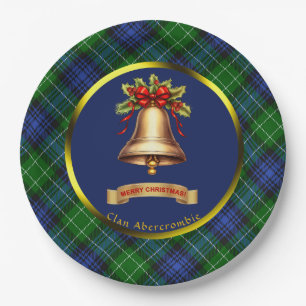 Assiettes En Carton Ambercrombie Tartan Noël personnalisé