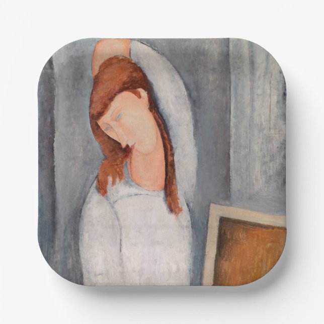 Assiettes En Carton Amedeo Modigliani - Portrait Jeanne Hebuterne #1 (Recto)