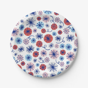 Assiettes En Carton America Fireworks 4 juillet