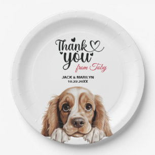 Assiettes En Carton American Cocker Spaniel Chien Mariage Cocktail