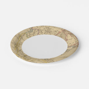 Assiettes En Carton Amerique Septentrionale en 1840