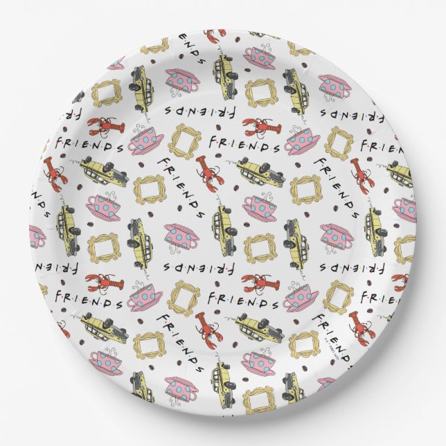 Assiettes En Carton AMIS™ | Celui avec l'anniversaire (Devant)